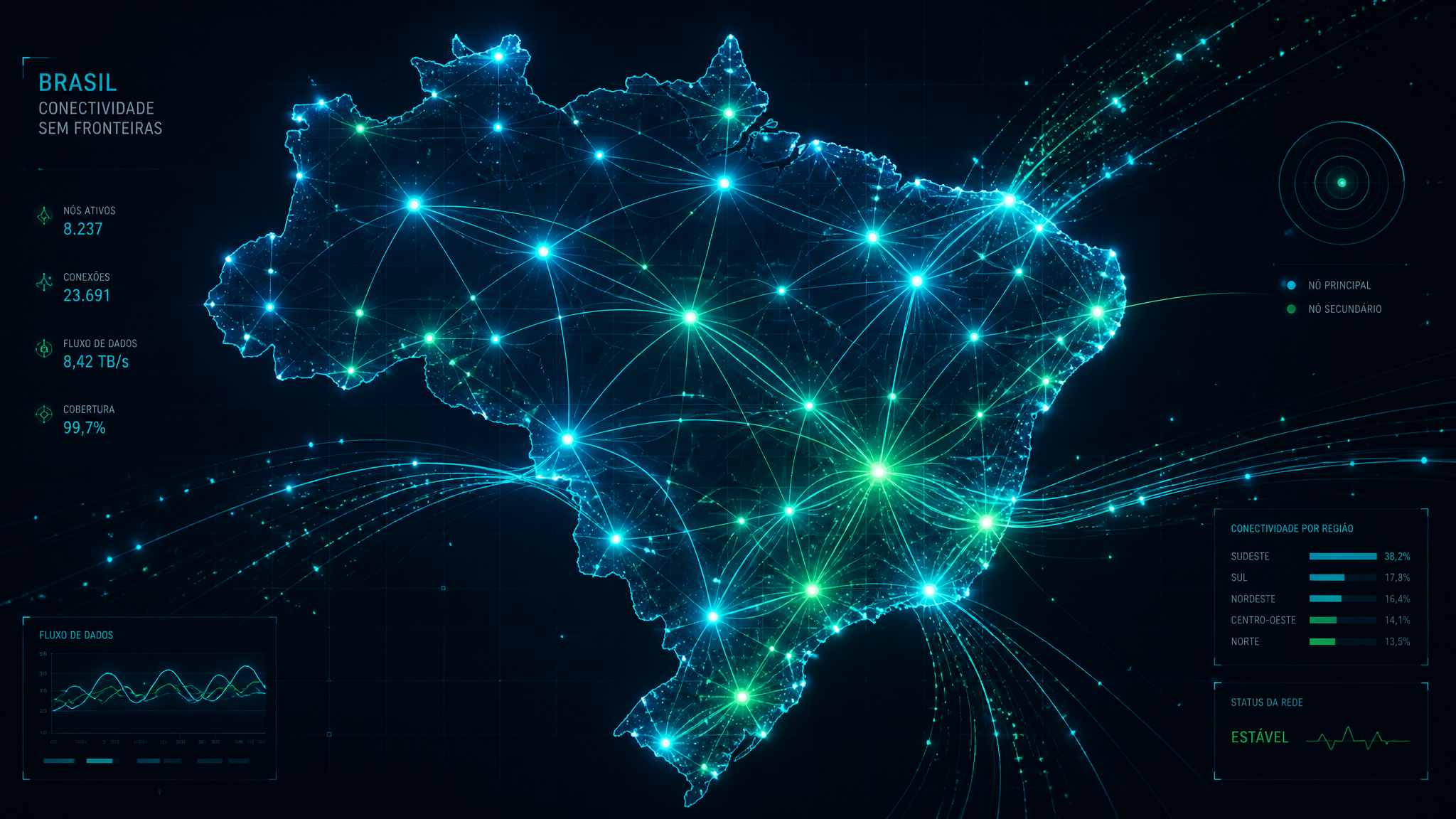 WideAds connected network of digital screens across Brazil